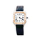 Montre Montre Cartier, "Santos-Dumont", or, acier, cuir. 58 Facettes 35182