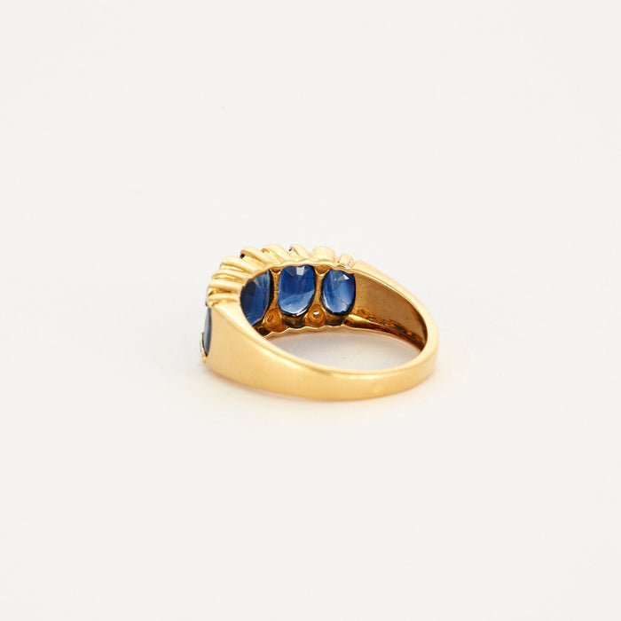 Ring under a starry sky Sapphires Diamonds