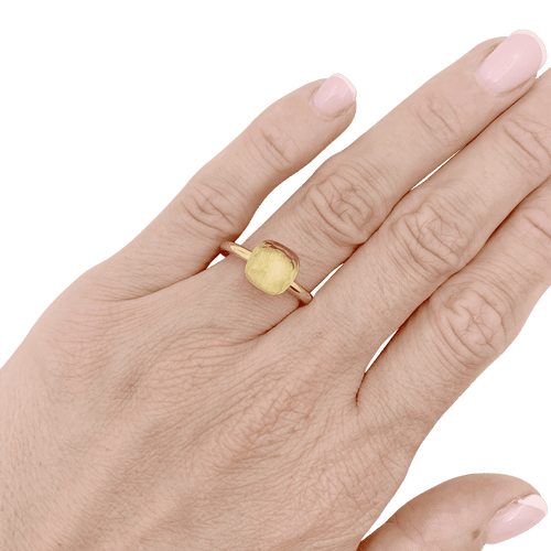 Bague 51 Bague Pomellato, "Nudo", petit modèle, quartz citron. 58 Facettes 34805