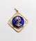 Pendentif Pendentif Art nouveau Limoges en or 18k, plaque émaillée à la jeune fille 58 Facettes A06402