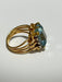 Bague Bague ancienne or jaune aigue marine 58 Facettes