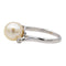 Bague 48.5 Bague Perle Or blanc Diamant, Perle 58 Facettes 3837302RV