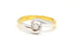 Bague 53 Bague Solitaire Or jaune, Or blanc Diamant 58 Facettes 730600CN