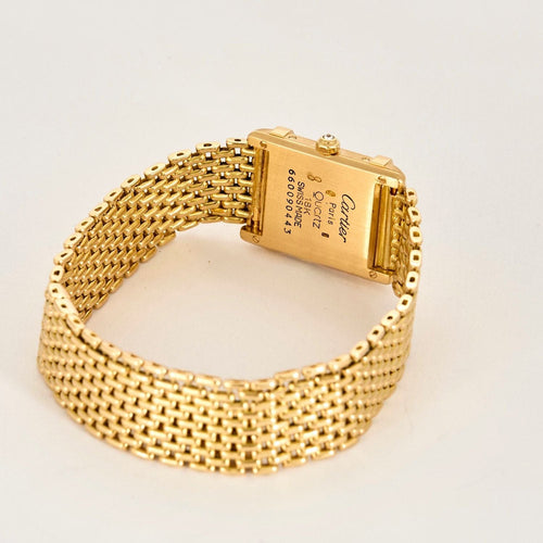 Montre CARTIER - Tank Chinoise - Montre or jaune et diamants 58 Facettes LBV3