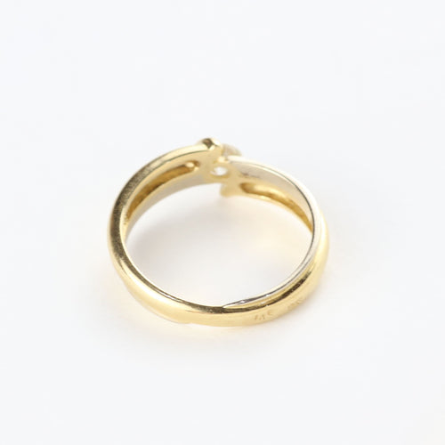 Bague 55 Solitaire en or jaune avec diamant 58 Facettes 129068-I