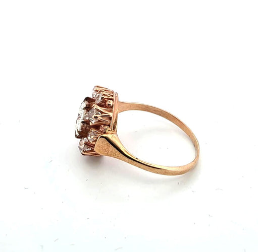 Anello oro giallo con diamanti importanti 58 Facettes