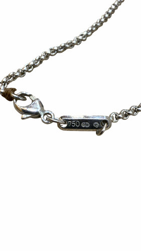 Collier Collier Chopard Happy Diamonds en or blanc 18 carats 58 Facettes