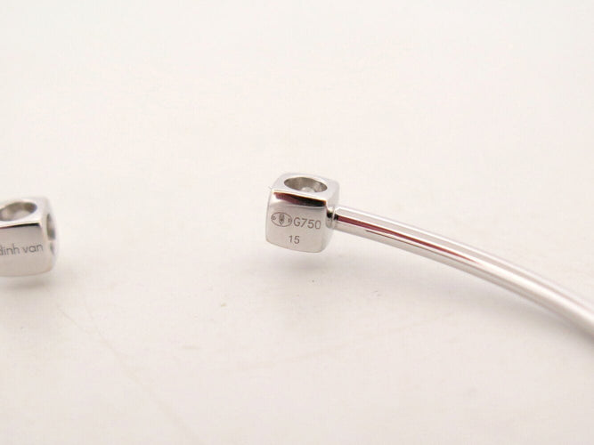 Bracelet bracelet DINH VAN 308215 le cube diamant pm 15 or blanc 18k 0.14ct 58 Facettes 271714