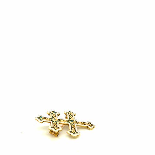 Broche Broche Croix de Lorraine Yellow Gold 58 Facettes