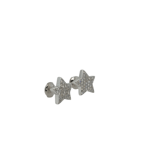 Boucles d'oreilles Paire de boucles d’oreilles - Or blanc et diamants 58 Facettes 1.0001402/1