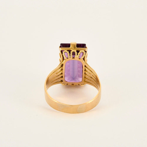 Bague Bague or jaune saphir teal 58 Facettes LP1047/14