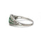 Bague 56 Bague art deco, émeraudes et diamants, Platine 58 Facettes 1153