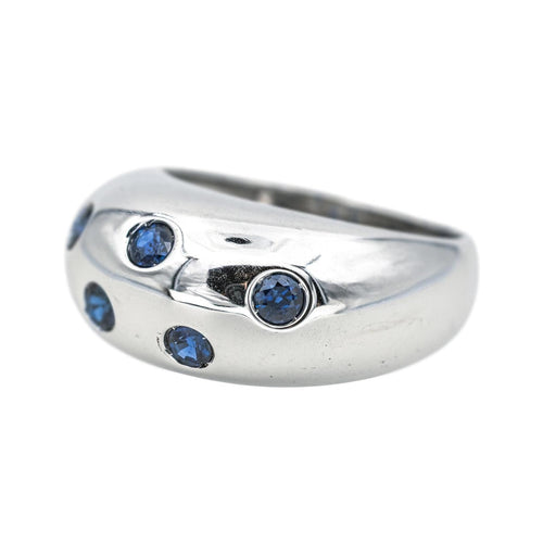 Bague 55 Bague  Jonc  Or blanc Saphir 58 Facettes 4377132RV