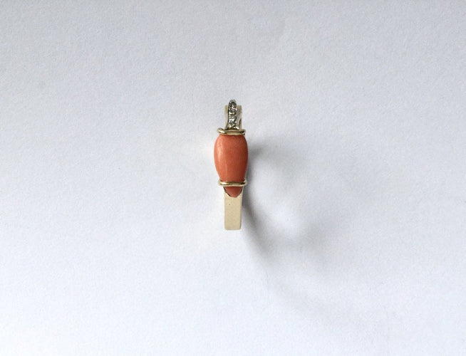 Bague 59.5 Bague Corail & diamants 58 Facettes 664082