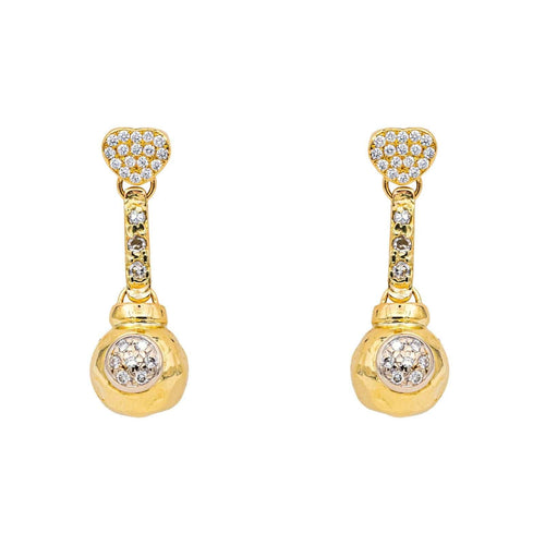 Boucles d'oreilles Boucles d'oreilles Pendantes Or jaune Diamant 58 Facettes 4423007CN