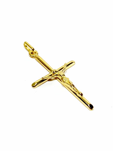 Pendentif Pendentif crucifix en or jaune 58 Facettes