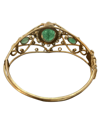 Pulsera Pulsera Zina Oro amarillo 18K Esmeralda Diamante 58 Facettes BO220349/ZINA