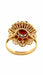 Bague 56 Bague marguerite or jaune grenats 58 Facettes