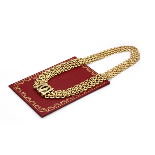 Collier CARTIER - Collier Pénélope Double C Or jaune 58 Facettes 250222R