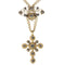 Pendentif Éclat divin : pendentif croix en or des années 1730 58 Facettes 20240-0285