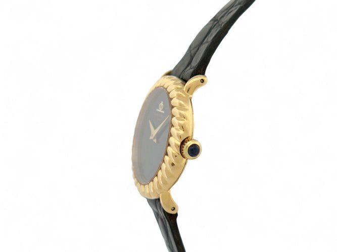 Montre vintage montre baume & mercier ovale 38336 en or jaune 18k mecanique lady 58 Facettes 271279