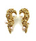 Boucles d'oreilles GILBERT ALBERT. Boucles d'oreilles or jaune 18K et perles 58 Facettes
