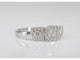 Bague 54 Bague trinité en or blanc avec diamants 58 Facettes 2002