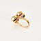 Bague 53 Bague or jaune 18kt rubis saphirs 58 Facettes