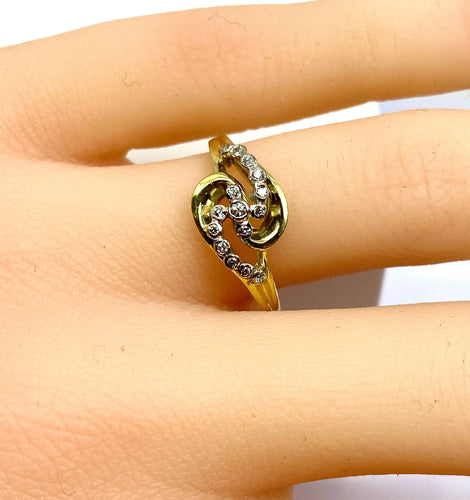 Bague 53 Bague en or et diamants 58 Facettes AB579