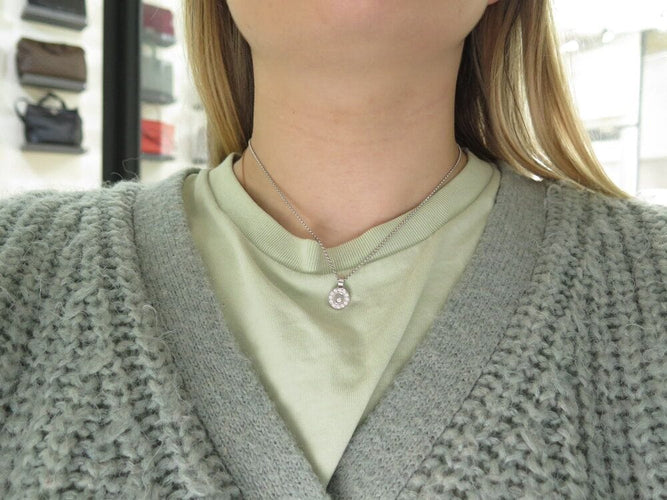 Collier collier CHOPARD pendentif happy  793087 or blanc 18k diamants 58 Facettes 267164