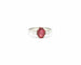 Bague Bague en or blanc avec rubellite de 1,10 ct et diamants 58 Facettes 9586