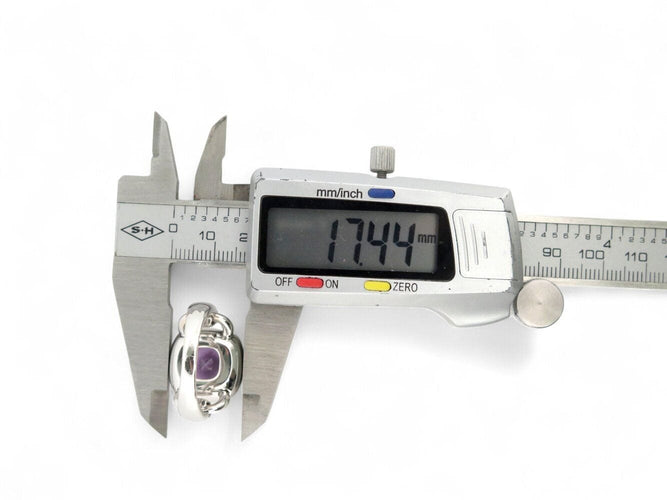 Bague 61 bague POIRAY indrani gm amethyste coussin t61 or blanc 18k 18gr 58 Facettes 266723