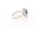 Bague 56 bague marquise en or blanc 18k sertie saphir 1.3ct & diamants 0.3ct 56 58 Facettes 266444