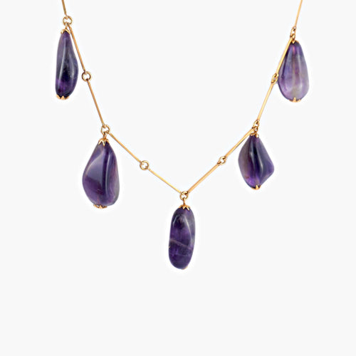 Collier Collier Améthystes 58 Facettes AB173