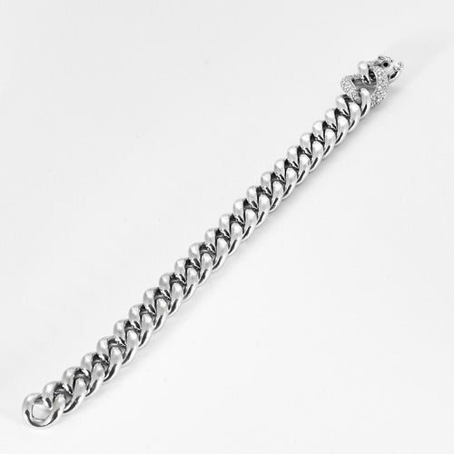 Bracelet Bracelet gourmette en or blanc et diamants 58 Facettes CHAL0691