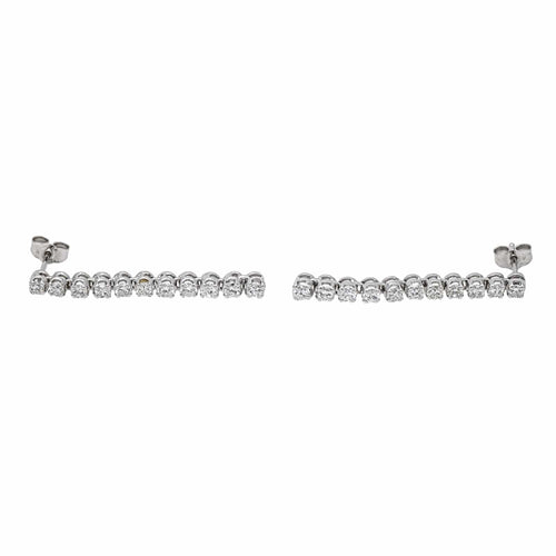 Boucles d'oreilles Boucles d'oreilles Or blanc Diamant 58 Facettes 4116422CN