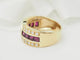 Bague 53 Bague en or jaune, diamants et rubis 58 Facettes 33456