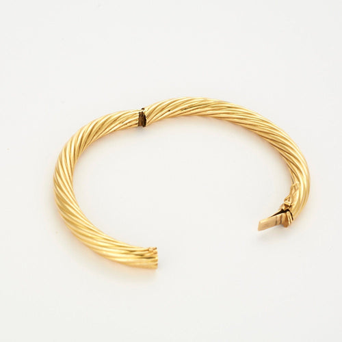 Bracelet Bracelet jonc or jaune 58 Facettes LP753/2