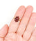 Bague 54.5 Bague marguerite vintage or rose et grenats 58 Facettes A05833