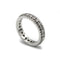 Wedding band - White gold, platinum & Diamonds 