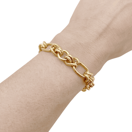 Bracelet Bracelet "Noeuds" or jaune. 58 Facettes 34550