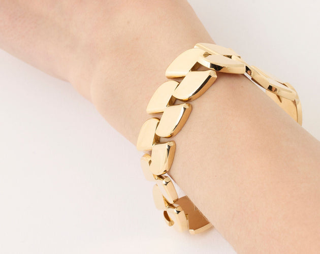 Bracelet Mellerio dits Meller - Rare Bracelet Vintage Or Jaune 58 Facettes