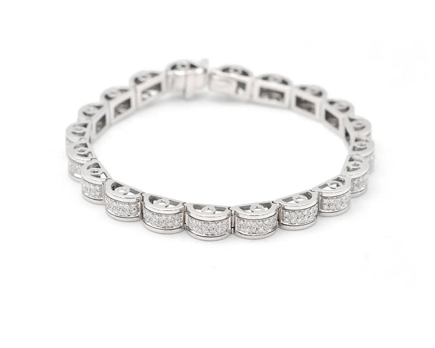 Bracelet Bracelet de tennis en or blanc 2,80 ct 58 Facettes 14288