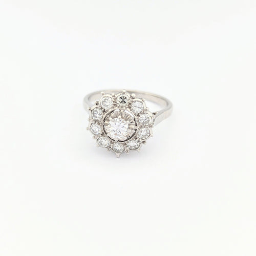 Bague 53 Bague or blanc et diamants 58 Facettes 31310