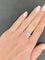 Bague 51 Demi-alliance or blanc et diamants 1,5 ct 58 Facettes