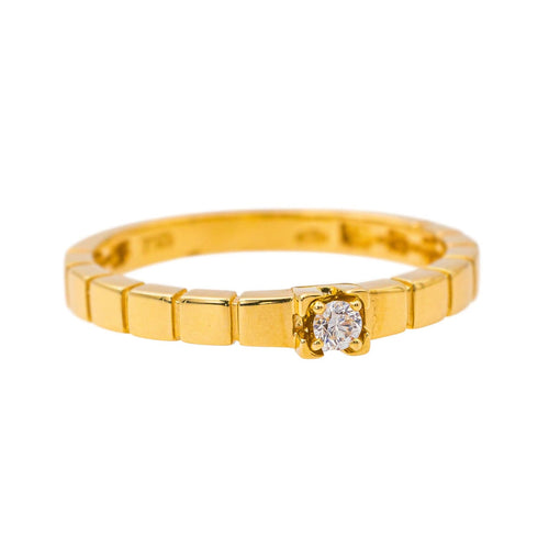 Bague 53 Bague  Solitaire  Or jaune Diamant 58 Facettes 4342803RV