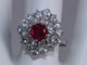 Bague 53.5 Bague Cocktail Rubis Birman et Diamants or blanc 58 Facettes BA-22