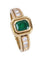 Bague émeraude et diamants 58 Facettes 095411