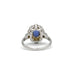 Bague 53 Bague or blanc saphir et diamants 58 Facettes 240255R