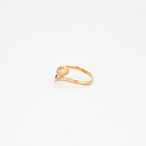 Bague 53 Bague or jaune à motif de serpent 58 Facettes GAW8